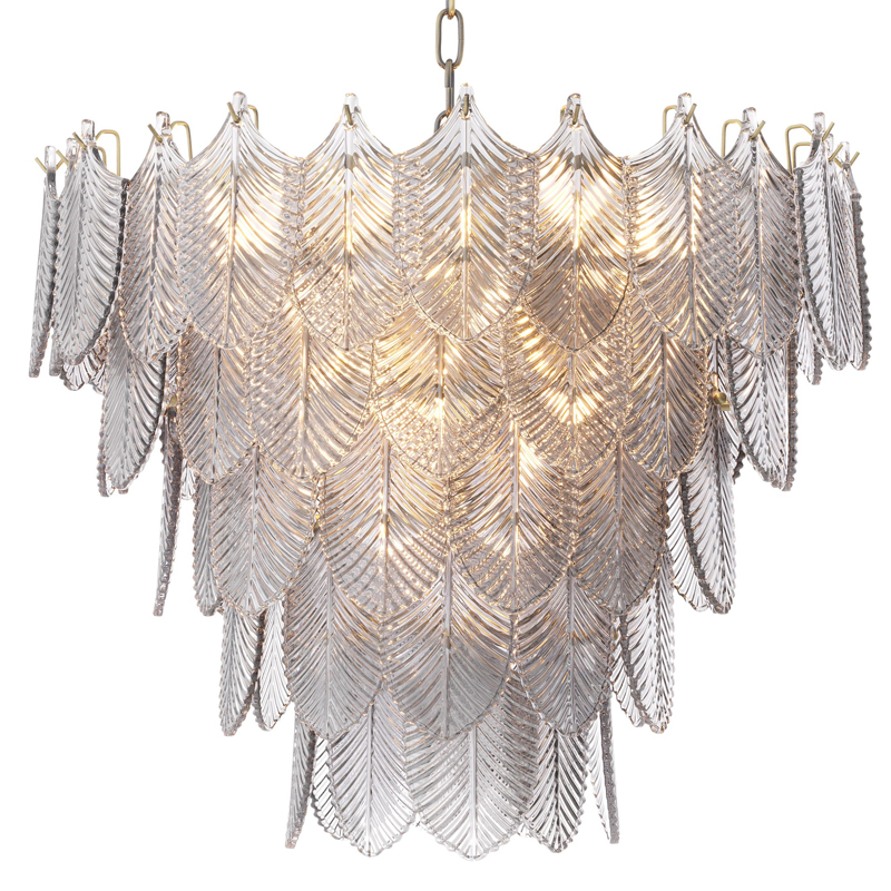 Люстра Eichholtz Chandelier Verbier S Латунь Стекло Смок Люстра Eichholtz Chandelier Verbier S Латунь Стекло Смок в Брянске | Loft Concept