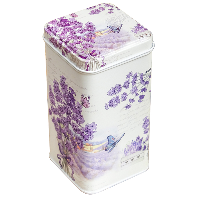 Шкатулка металлическая Lavender Bouquet Metal Box Бежевый Сиреневый Мульти Шкатулка металлическая Lavender Bouquet Metal Box Бежевый Сиреневый Мульти в Брянске | Loft Concept