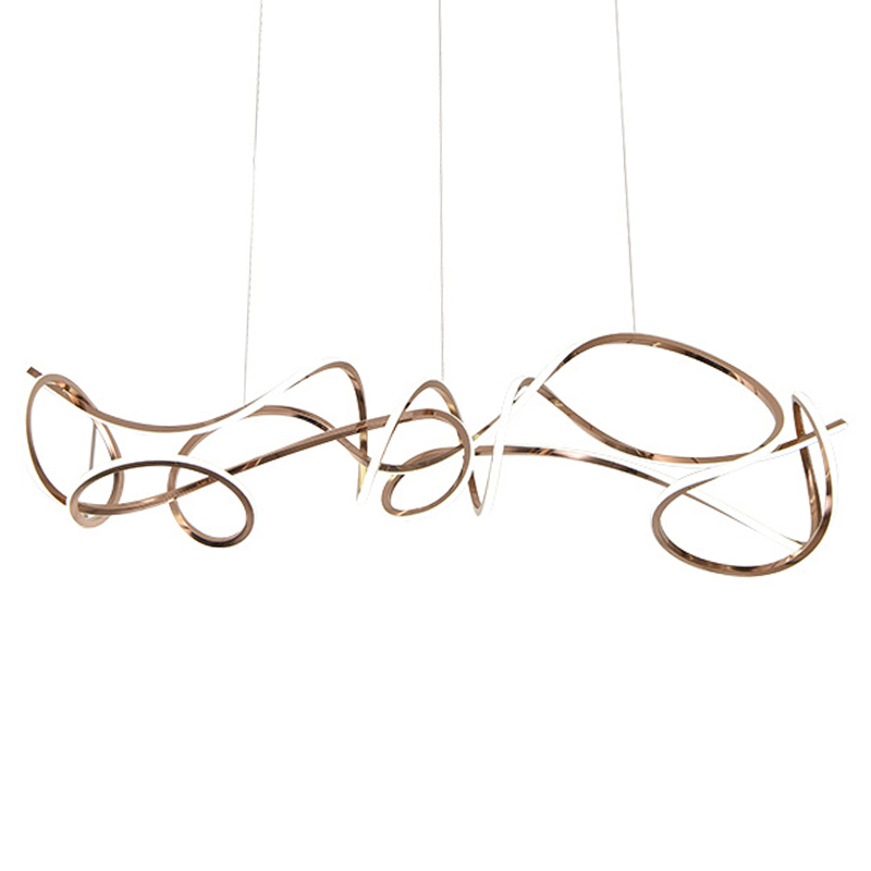 Светодиодная люстра Curly Ribbon Light Глянцевое золото Светодиодная люстра Curly Ribbon Light Глянцевое золото в Брянске | Loft Concept