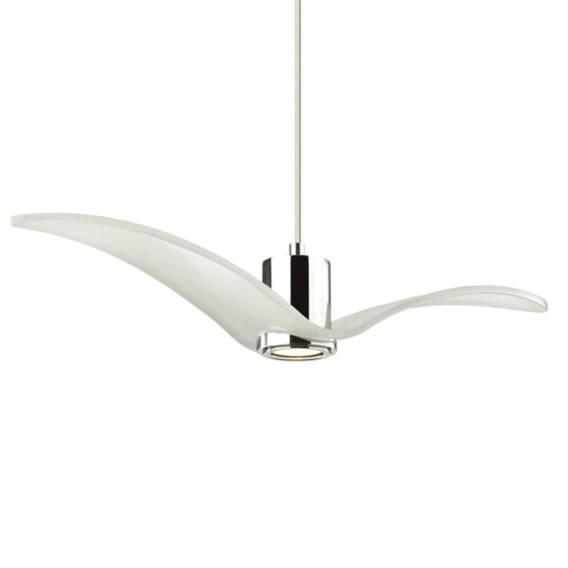Подвесной светильник Seagull Scope Chrome белый Белый Хром в Брянске | Loft Concept 