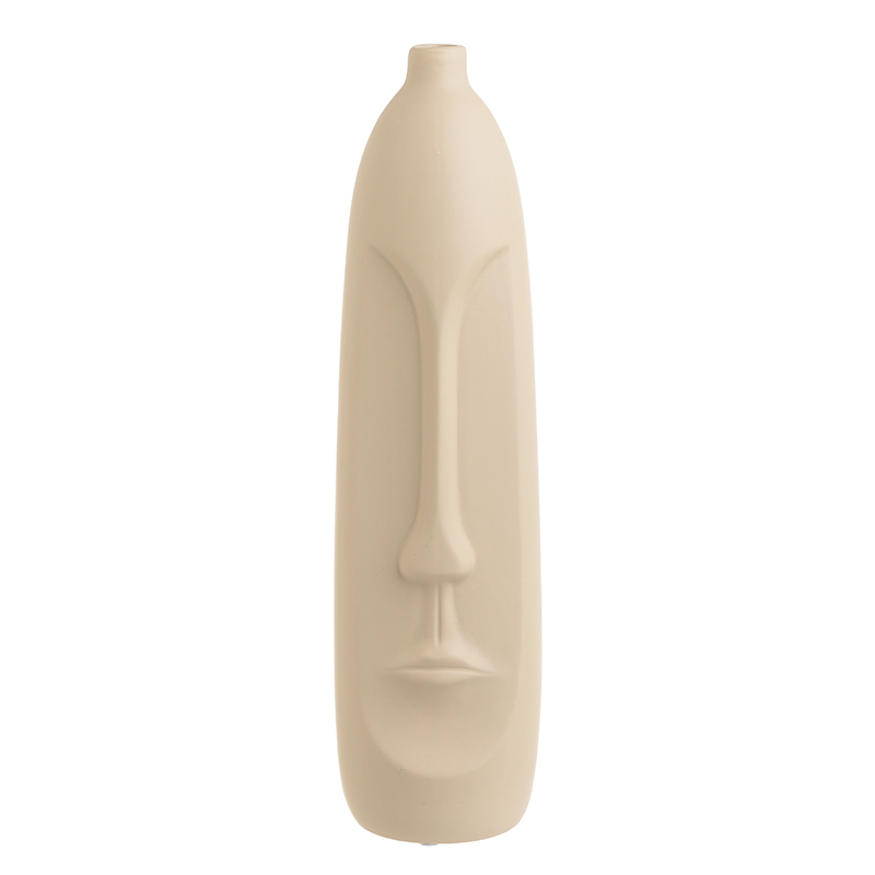Ваза Face Ceramic Vase Бежевый Ваза Face Ceramic Vase Бежевый в Брянске | Loft Concept