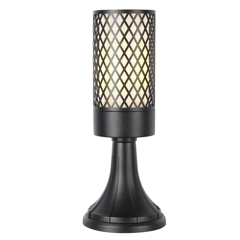 Уличный светильник Holger Street Lamp A Черный Белое матовое стекло Уличный светильник Holger Street Lamp A Черный Белое матовое стекло в Брянске | Loft Concept