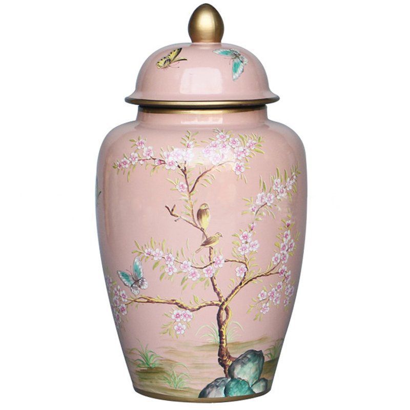 Ваза с крышкой Pink Tree Garden Vase Розовый Мульти Ваза с крышкой Pink Tree Garden Vase Розовый Мульти в Брянске | Loft Concept