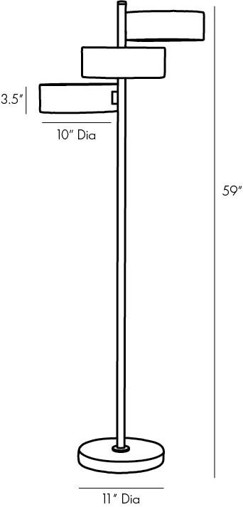 Торшер Arteriors HUTTON FLOOR LAMP Торшер Arteriors HUTTON FLOOR LAMP в Брянске