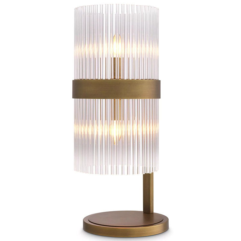 Настольная лампа Eichholtz Table Lamp Carnero Прозрачное Стекло Латунь Настольная лампа Eichholtz Table Lamp Carnero Прозрачное Стекло Латунь в Брянске | Loft Concept