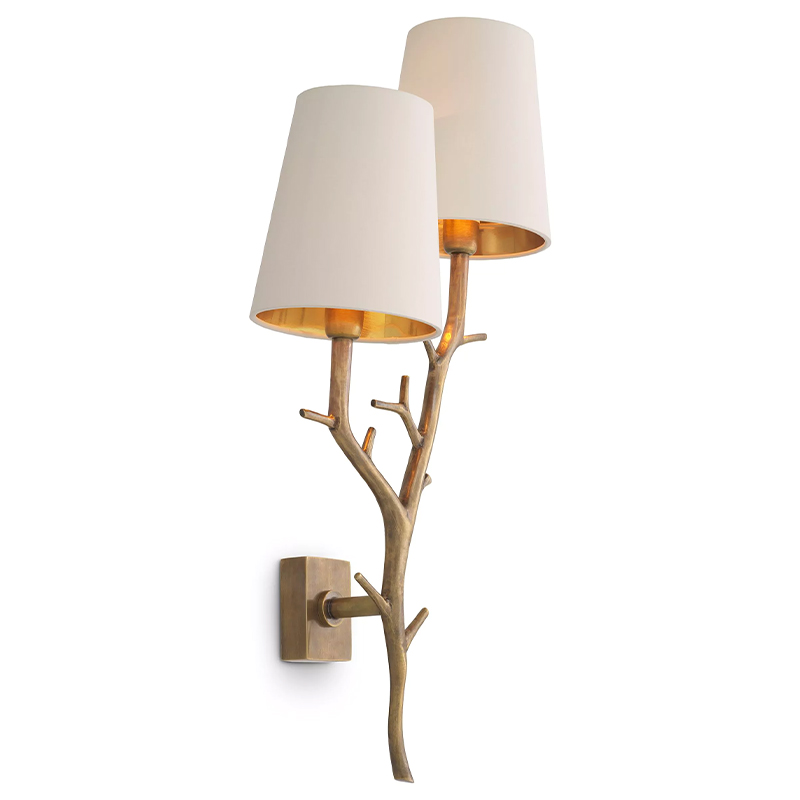 Бра Eichholtz Wall Lamp Syracuse Латунь Белый Бра Eichholtz Wall Lamp Syracuse Латунь Белый в Брянске | Loft Concept