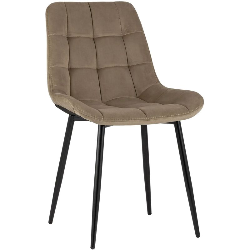 Стул NANCY Chair Коричневый Велюр Черные ножки Коричневый Черный Стул NANCY Chair Коричневый Велюр Черные ножки Коричневый Черный в Брянске | Loft Concept