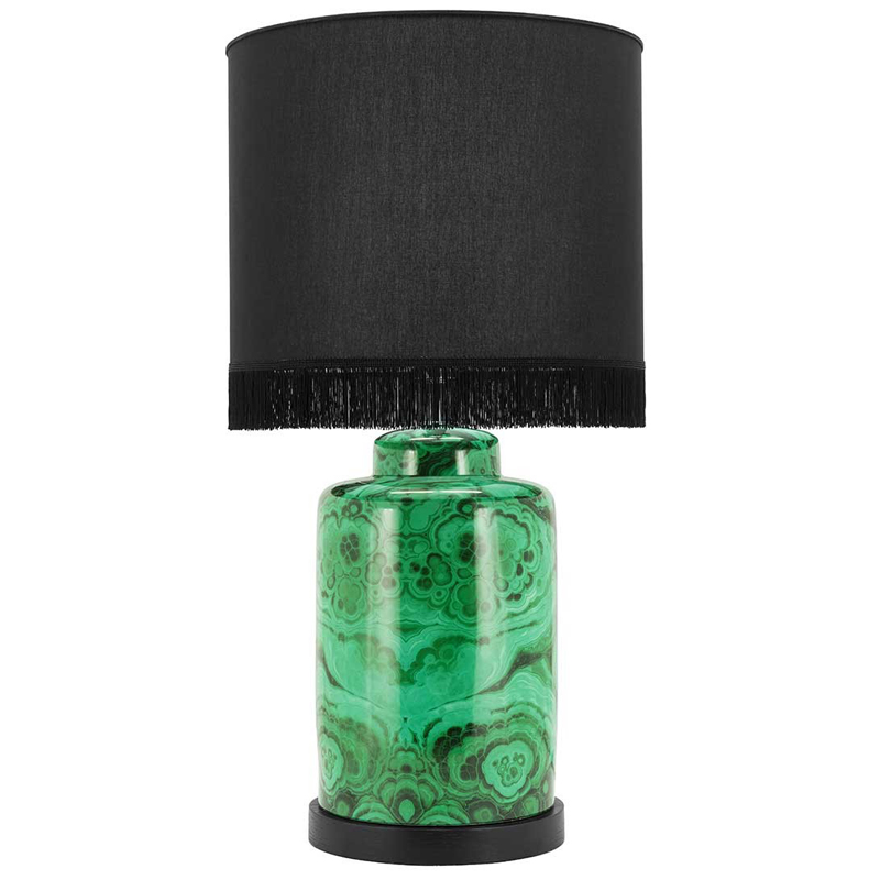 Настольная лампа ABHIKA TABLE LAMP STEADY Черный Малахит (зеленый) в Брянске | Loft Concept 