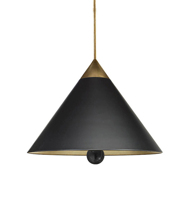 Подвесной светильник Cleo Pendant Brass & Black Черный Латунь Подвесной светильник Cleo Pendant Brass & Black Черный Латунь в Брянске | Loft Concept