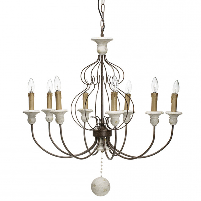 Люстра Vinta chandelier Белый Темная бронза Люстра Vinta chandelier Белый Темная бронза в Брянске | Loft Concept