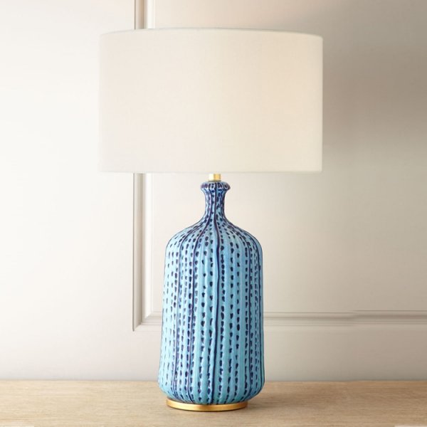 Настольная лампа circa lighting Culloden Table Lamp Бирюзовый Настольная лампа circa lighting Culloden Table Lamp Бирюзовый в Брянске | Loft Concept