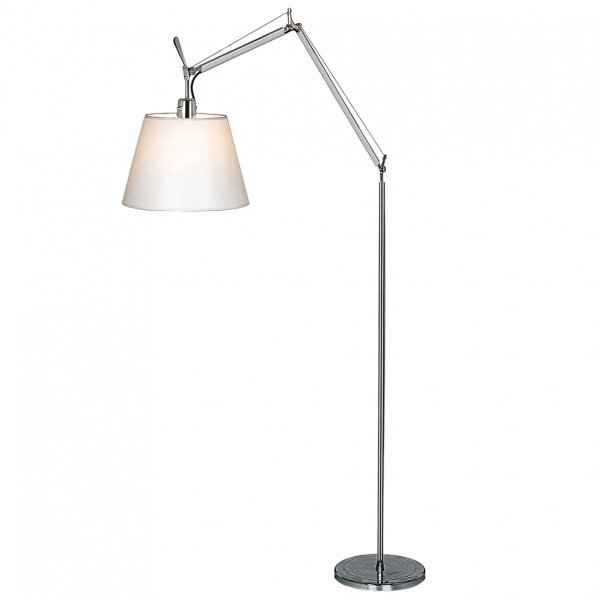 Напольная лампа Tolomeo Terra Mega Белый Хром Напольная лампа Tolomeo Terra Mega Белый Хром в Брянске | Loft Concept