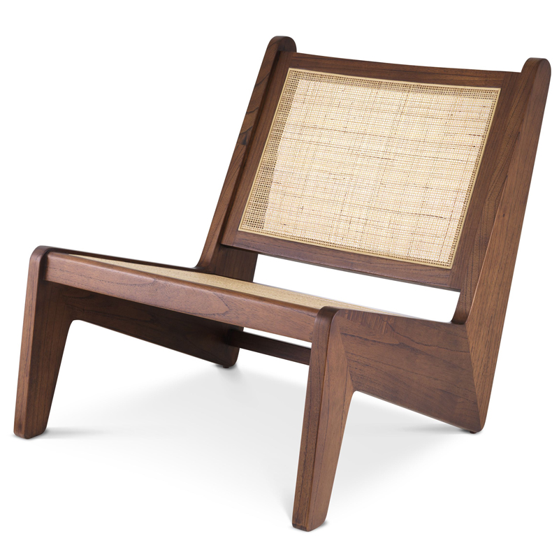 Кресло Eichholtz Chair Aubin brown Коричневый Бежевый Кресло Eichholtz Chair Aubin brown Коричневый Бежевый в Брянске | Loft Concept