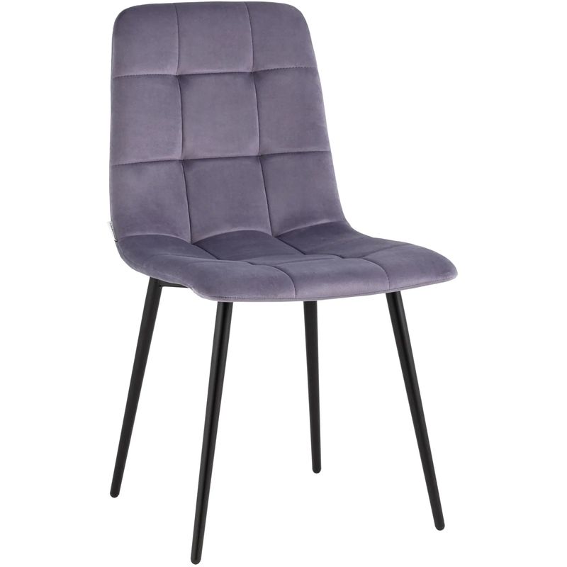 Стул NANCY Chair Пыльно-Сиреневый Велюр Сиреневый Черный в Брянске | Loft Concept 