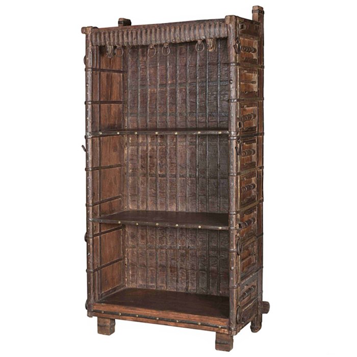Старинный стеллаж Rajasthan shelving Коричневый винтаж Старинный стеллаж Rajasthan shelving Коричневый винтаж в Брянске | Loft Concept