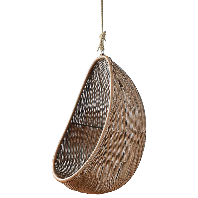 Кресло Wicker Egg Chair Коричневый в Брянске | Loft Concept 