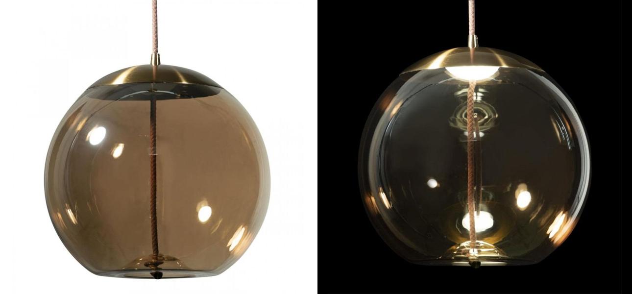 Подвесной светильник Brokis KNOTl PC1035 Янтарное стекло - фото