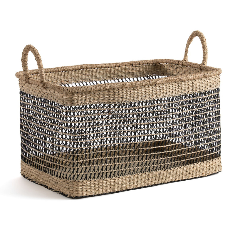 Корзина Wicker Herbarium Бежевый Черный Корзина Wicker Herbarium Бежевый Черный в Брянске | Loft Concept