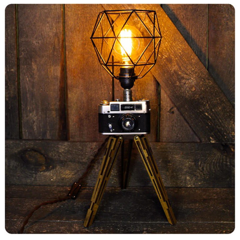 Настольная лампа Retro Camera Черный Настольная лампа Retro Camera Черный в Брянске | Loft Concept