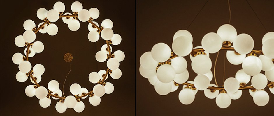Люстра Milk Bubble Round Chandelier Люстра Milk Bubble Round Chandelier - Loft-Concept в Брянске
