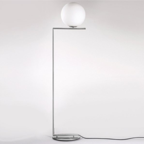 Торшер FLOS IC Lighting Flos Chrome Белый Хром Торшер FLOS IC Lighting Flos Chrome Белый Хром в Брянске | Loft Concept