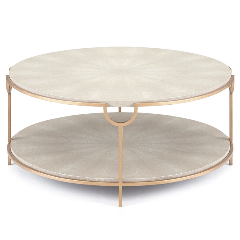 Gaston Stingray Texture Coffee Table Стол Серый скат Золотой Серый Gaston Stingray Texture Coffee Table Стол Серый скат Золотой Серый в Брянске | Loft Concept