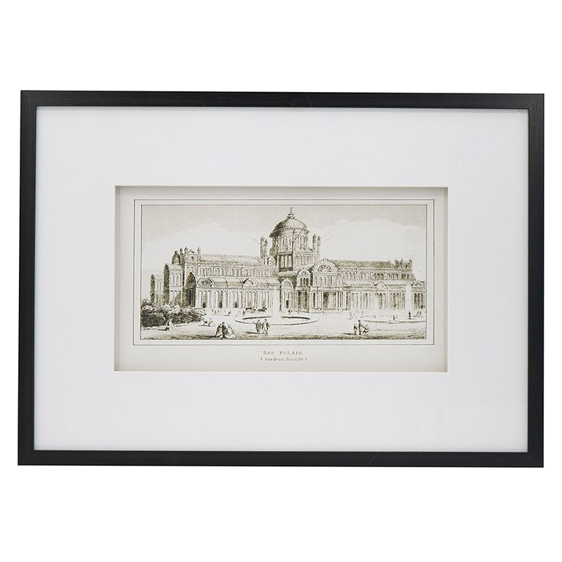 Картина с изображением здания Roman paintings Черный Картина с изображением здания Roman paintings Черный в Брянске | Loft Concept