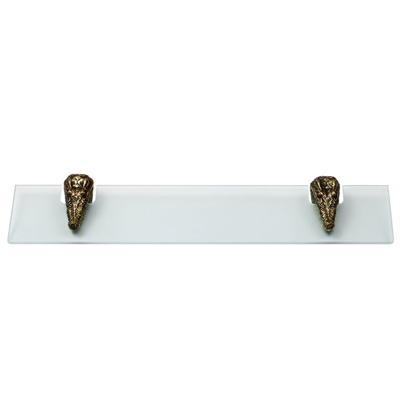 Полка для ванной Bronze Crocodile Heads Бронза Полка для ванной Bronze Crocodile Heads Бронза в Брянске | Loft Concept