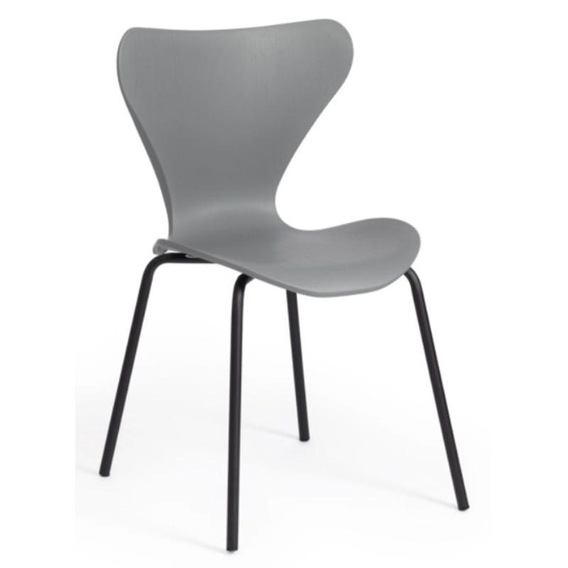 Стул Julissa Grey Chair Серый Черный Стул Julissa Grey Chair Серый Черный в Брянске | Loft Concept