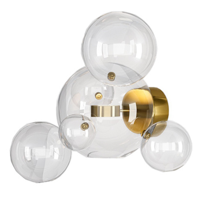 Бра Giopato & Coombes Bolle Wall 04 Bubbles Латунь Прозрачное Стекло Бра Giopato & Coombes Bolle Wall 04 Bubbles Латунь Прозрачное Стекло в Брянске | Loft Concept