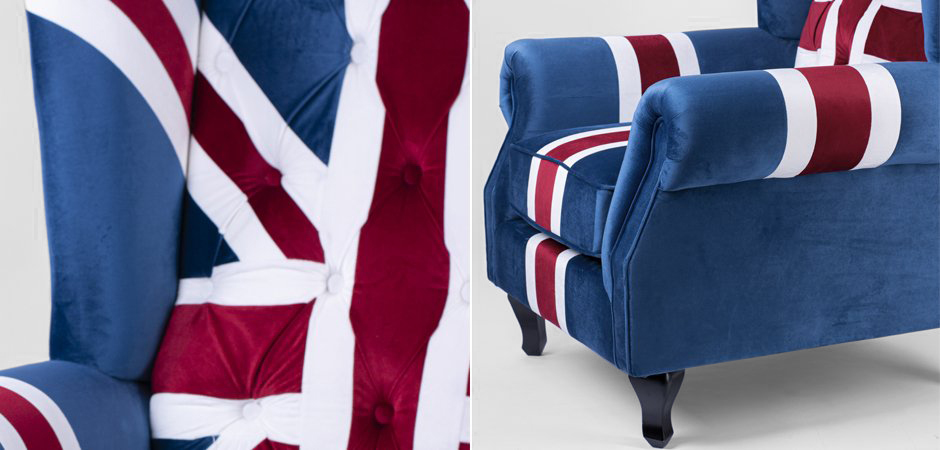 Кресло Armchair Union Jack velvet Кресло Armchair Union Jack velvet - Loft-Concept в Брянске