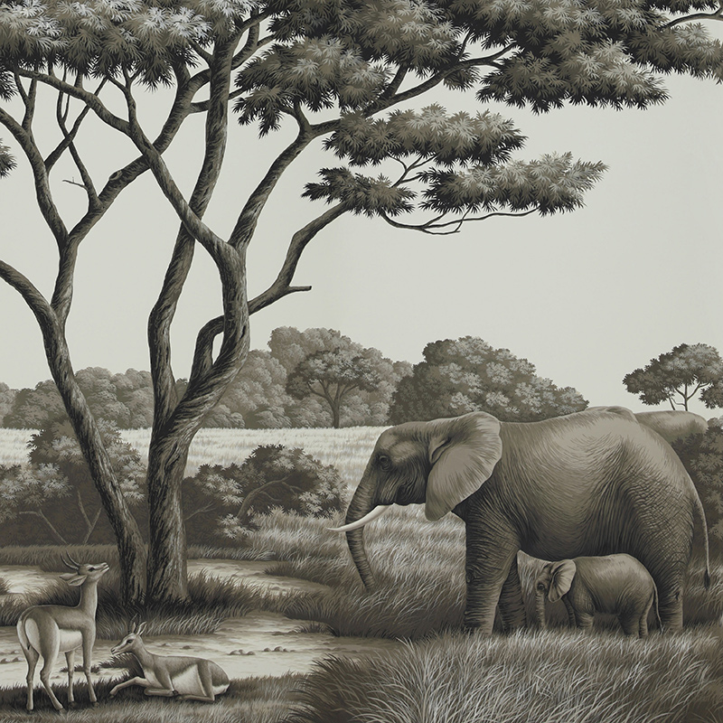 Обои ручная роспись African Savannah Colourway SC-94 on scenic paper Обои ручная роспись African Savannah Colourway SC-94 on scenic paper в Брянске | Loft Concept