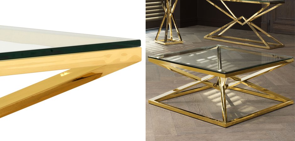 Журнальный стол Eichholtz Coffee Table Connor Gold Журнальный стол Eichholtz Coffee Table Connor Gold - Loft-Concept в Брянске