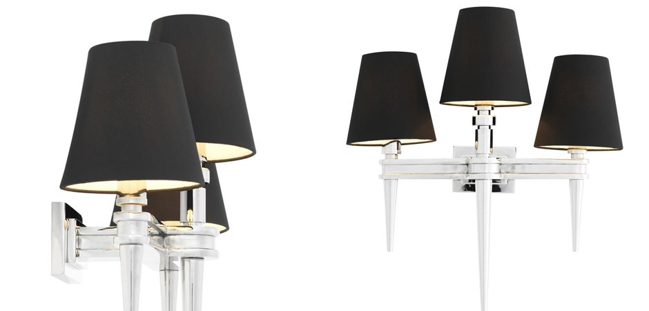 Бра Wall Lamp Waterloo Triple Nickel Бра Wall Lamp Waterloo Triple Nickel - Loft-Concept в Брянске