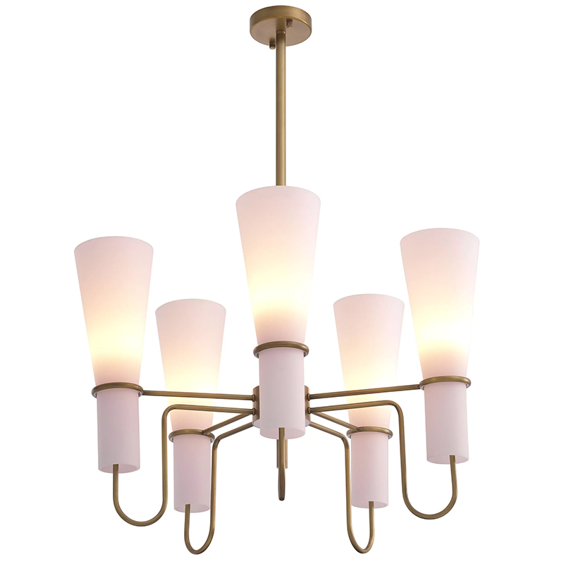 Люстра Eichholtz Chandelier Sketch Латунь Белый Люстра Eichholtz Chandelier Sketch Латунь Белый в Брянске | Loft Concept