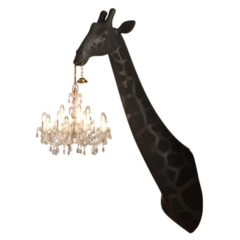 Бра черный жираф Black Giraffe Wall Lamp Sconce Chandalier Черный Бра черный жираф Black Giraffe Wall Lamp Sconce Chandalier Черный в Брянске | Loft Concept