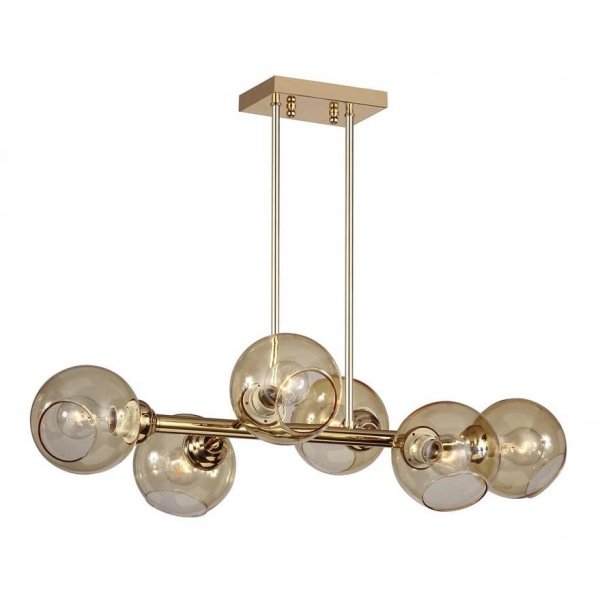 Люстра Glass Bubble Chandelier Brass Латунь Люстра Glass Bubble Chandelier Brass Латунь в Брянске | Loft Concept