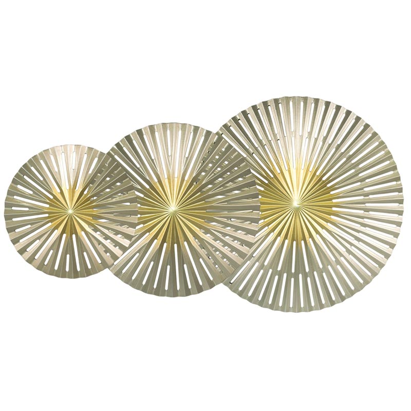 Арт-объект Apollo Gold and Silver Wall Plaque Disc gap 3 Золотой Серебряный Арт-объект Apollo Gold and Silver Wall Plaque Disc gap 3 Золотой Серебряный в Брянске | Loft Concept