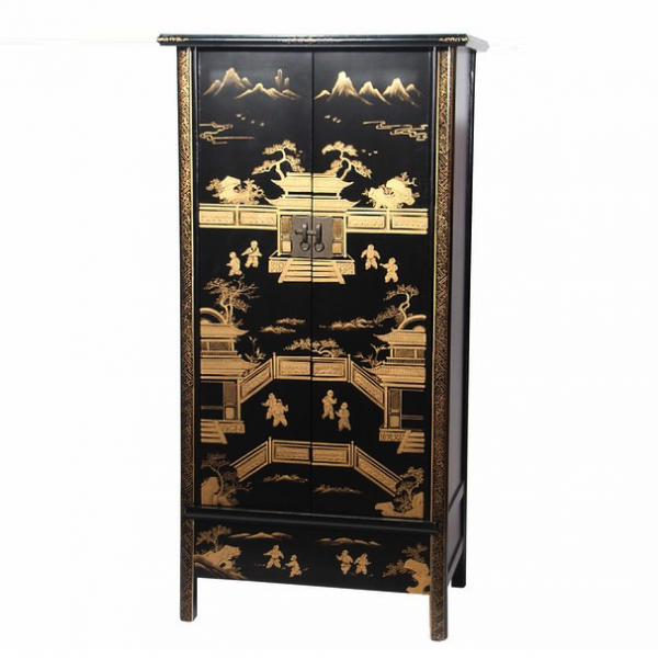 Шкаф Chinese History Rack Черный Шкаф Chinese History Rack Черный в Брянске | Loft Concept