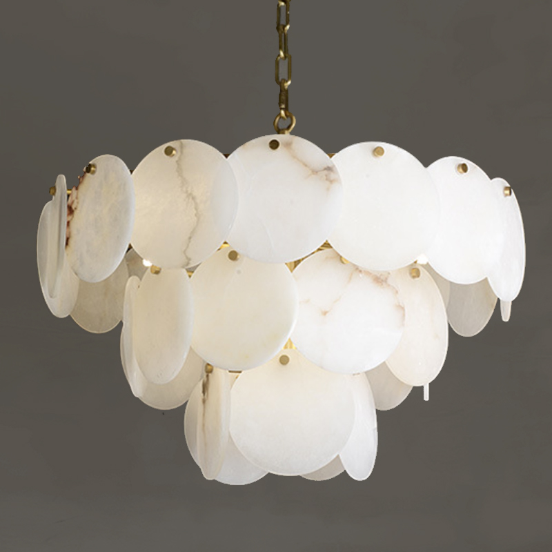 Люстра Letizia Marble Three Tiered Chandelier Латунь Белый Мрамор Bianco Люстра Letizia Marble Three Tiered Chandelier Латунь Белый Мрамор Bianco в Брянске | Loft Concept