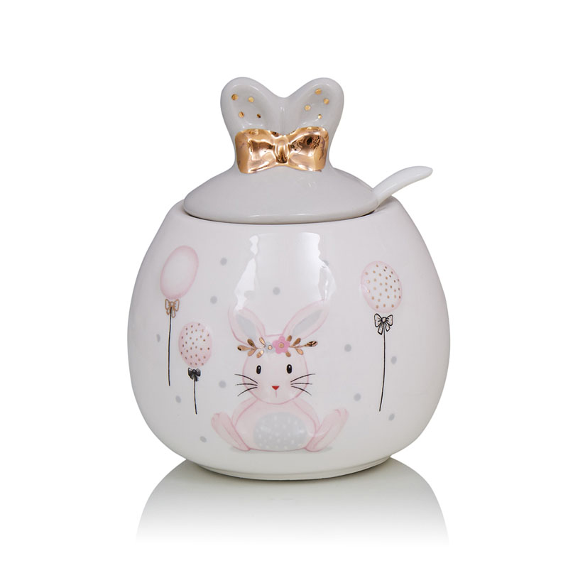 Ваза Kids Vase Bunny III Розовый пастельный Серый Ваза Kids Vase Bunny III Розовый пастельный Серый в Брянске | Loft Concept