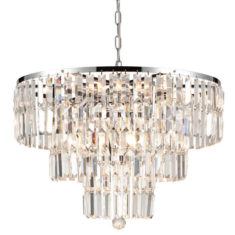 Люстра 1920s Odeon Chandelier chrome 60 Прозрачный (Transparent) Хром Люстра 1920s Odeon Chandelier chrome 60 Прозрачный (Transparent) Хром в Брянске | Loft Concept