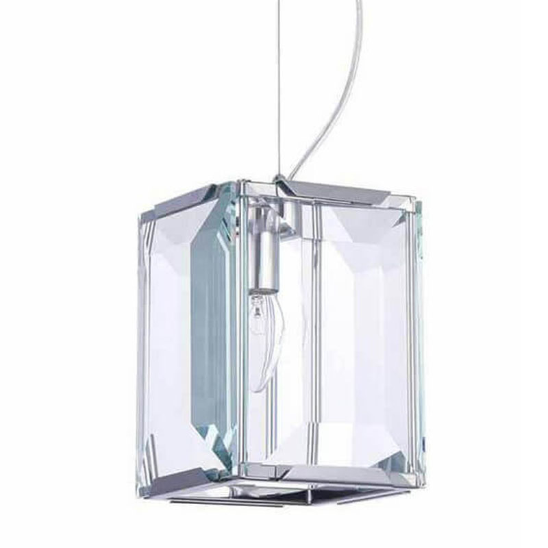 Подвесной светильник Harlow Crystal Square chrome Хром Подвесной светильник Harlow Crystal Square chrome Хром в Брянске | Loft Concept