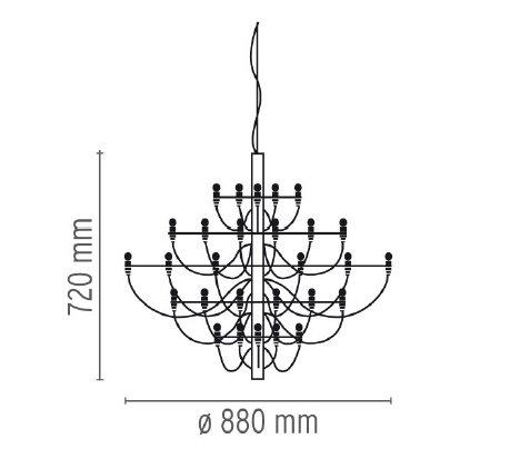 Люстра Flos 2097 30 Chrome Люстра Flos 2097 30 Chrome в Брянске