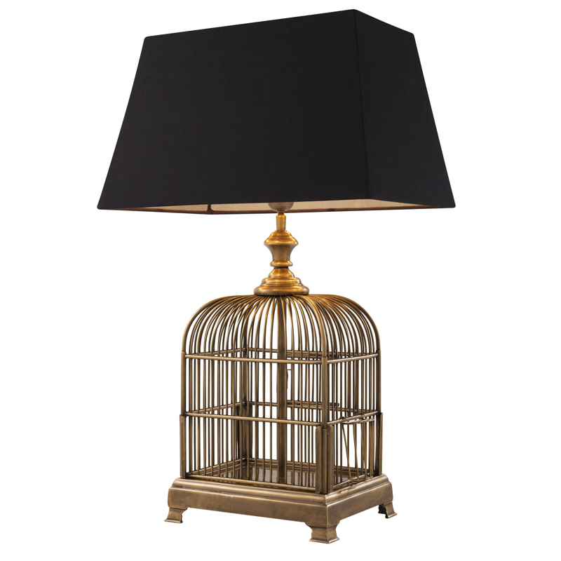 Настольная лампа Eichholtz Table Lamp Senator Винтажная латунь Черный Настольная лампа Eichholtz Table Lamp Senator Винтажная латунь Черный в Брянске | Loft Concept