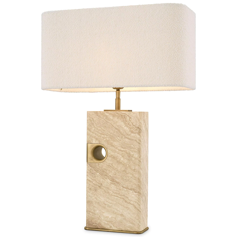 Настольная лампа Eichholtz Table Lamp Sebago Бежевый Латунь Белый Настольная лампа Eichholtz Table Lamp Sebago Бежевый Латунь Белый в Брянске | Loft Concept