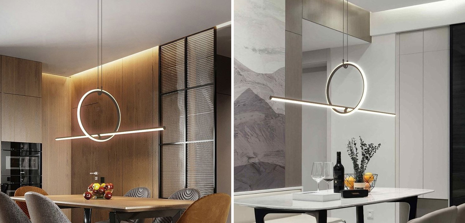 Подвесной светильник Sircle Line Black Led Lamp - фото