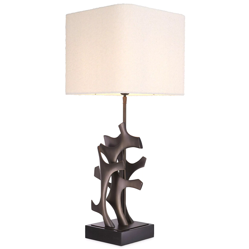 Настольная лампа Eichholtz Table Lamp Agape Темная бронза Белый Настольная лампа Eichholtz Table Lamp Agape Темная бронза Белый в Брянске | Loft Concept