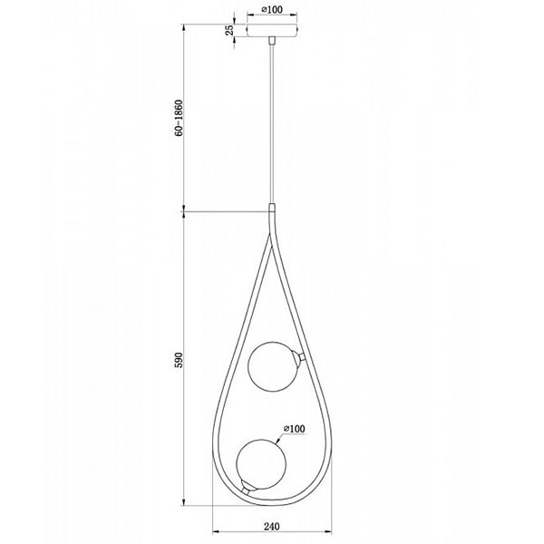 Люстра Marcan 2 Ball Chandelier Black Люстра Marcan 2 Ball Chandelier Black в Брянске