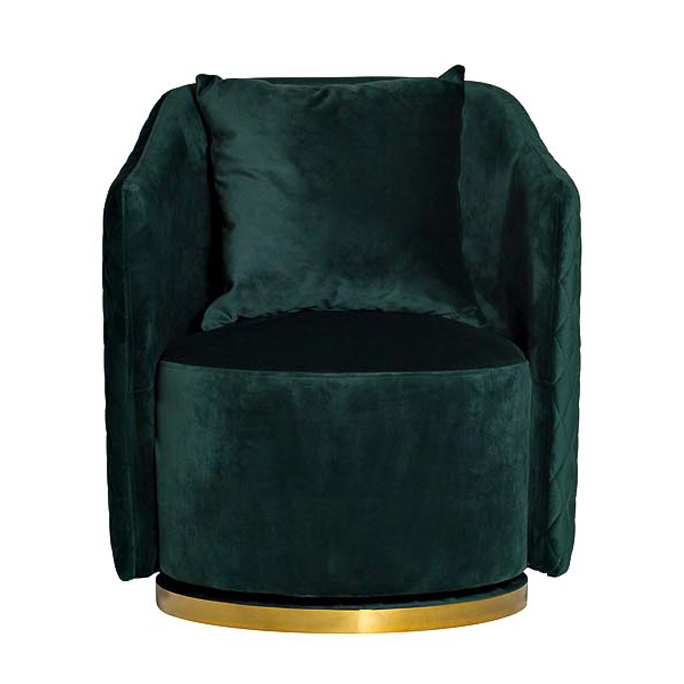 Кресло вращающееся Honnor Armchair Изумрудный Глянцевое золото Кресло вращающееся Honnor Armchair Изумрудный Глянцевое золото в Брянске | Loft Concept